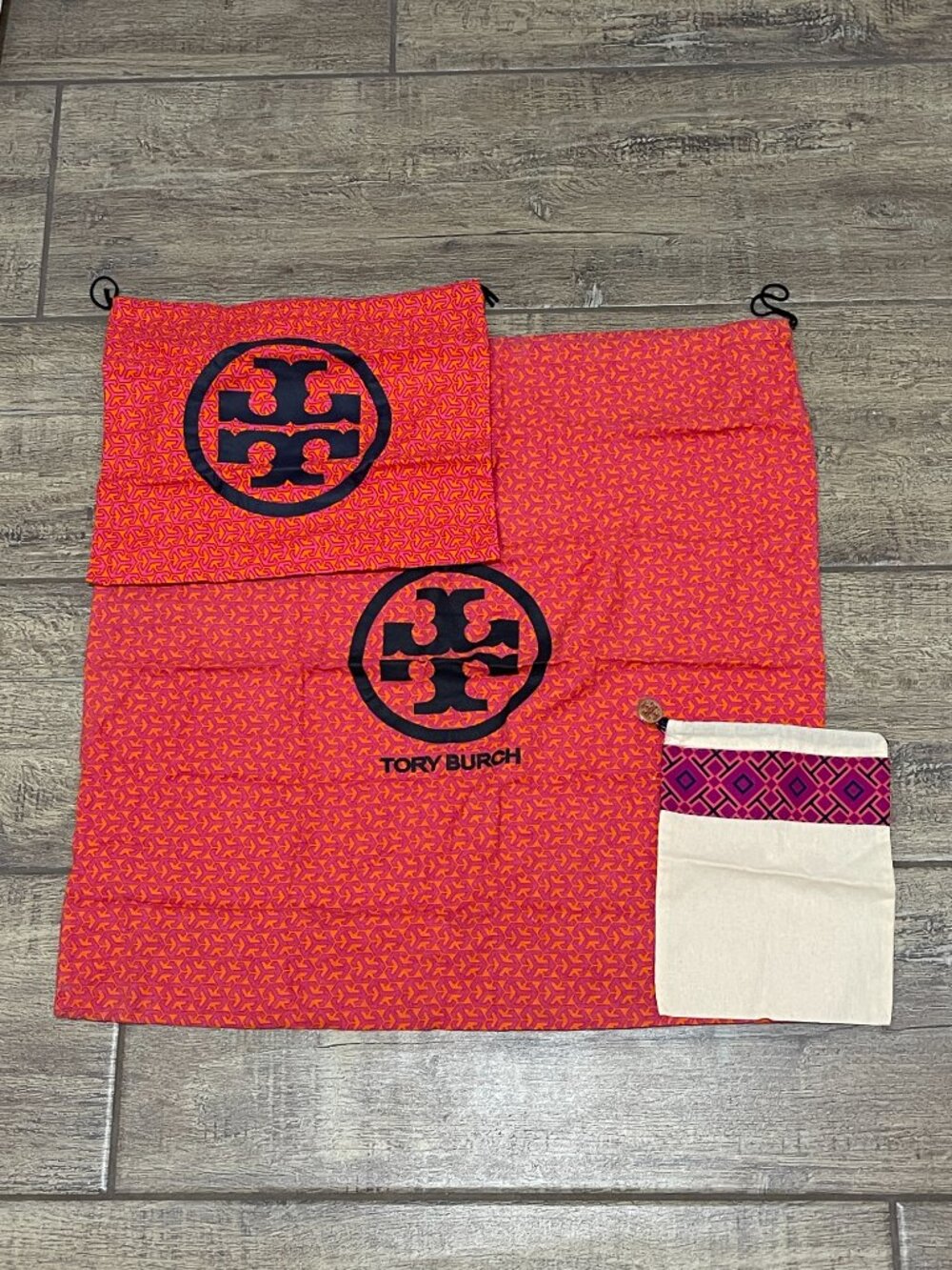 Tory Burch Dustbags Set of 3 Authentic